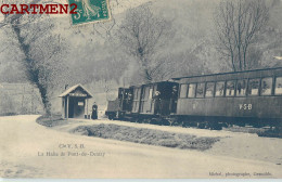 COMPAGNIE V.S.B. LA HALTE DE PONT-DE-DEMAY TRAIN TRAMWAY GARE 38 ISERE - Other & Unclassified