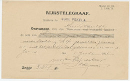 Telegraaf Kwitantie Oude Pekela 1915 - Unclassified