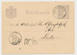 Briefkaart G. 22 Harderwijk - Leiden 1180 - Ganzsachen