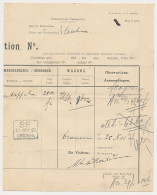 Spoorweg Douane Verklaring S.S. Drouwen - Belgie 1921 - Non Classés