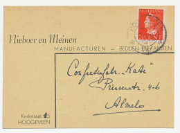 Firma Briefkaart Hoogeveen 1947 - Manufacturen - Zonder Classificatie