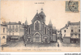ADJP10-42-0858 - CHARLIEU - Place Et Eglise Saint-Philibert - Charlieu