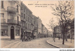 ADJP10-42-0850 - BOEN - Place De L'hotel De Ville Et Rue De Lyon - Sonstige & Ohne Zuordnung