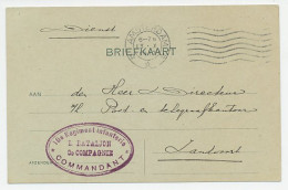 Dienst Amsterdam - Zandvoort 1917 - Comm. 10e Reg. Infanterie  - Unclassified