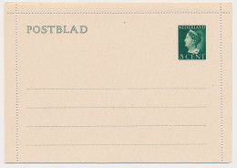 Postblad G. 20 - Karton Kleur Heel Licht Chamois - Entiers Postaux