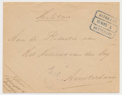Treinblokstempel : Uitgeest - Amsterdam A 1915 ( Beverwijk ) - Unclassified