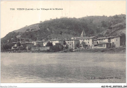 ADJP9-42-0798 - VERIN - Le Village Et Le Rhone - Sonstige & Ohne Zuordnung