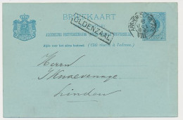 Trein Haltestempel Oldenzaal 1889 - Brieven En Documenten