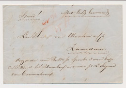 Rotterdam - Zaandam 1852 Spoortr. Koens / Diligence Couwenhoven - ...-1852 Precursori