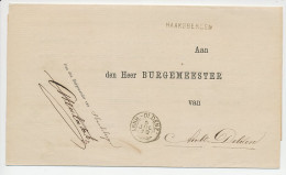 Haaksbergen - Trein Takjestempel Arnhem - Oldenzaal 1870 - Briefe U. Dokumente