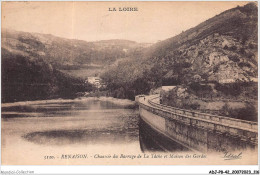 ADJP8-42-0700 - RENAISON - Chaussée Du Barrage De La Tache Et Maison Des Gardes - Other & Unclassified