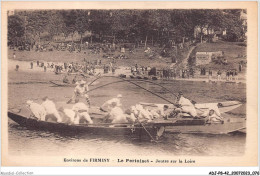 ADJP8-42-0680 - Environs De FIRMINY - LE PERTUISET - Joutes Sur La Loire - Firminy