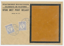 Em. Port 1912 / 1921 Dienst Envelop Uden - Non Classés