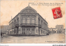 ADJP7-42-0581 - ROANNE - Le Theatre Municipal - Place De L'hotel-de-ville - Roanne