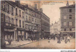 ADJP7-42-0578 - ROANNE - Place Du Palais-de-justice Et Rue Du Lycée - Roanne