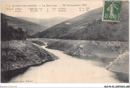 ADJP6-42-0508 - SAINT-CHAMOND - Le Barrage - 26 Novembre 1911 - Saint Chamond