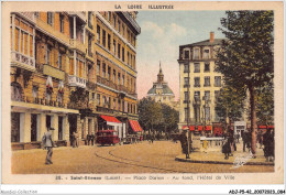 ADJP5-42-0423 - ST-ETIENNE- Place Dorian - Au Fond - L'hotel De Ville - Saint Etienne