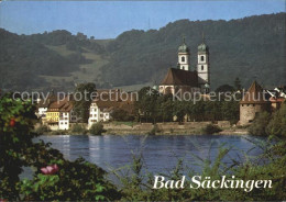 72503545 Bad Saeckingen Rheinblick Mit St Fridolins Muenster Und Gallusturm Bad  - Bad Säckingen