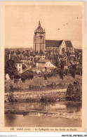 ADUP1-39-0056 - DOLE - La Collégiale Vue Des Bords Du Doubs  - Dole