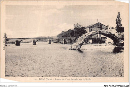 ADUP1-39-0049 - DOLE - Ruines Du Pont Romain Sur Le Doubs  - Dole