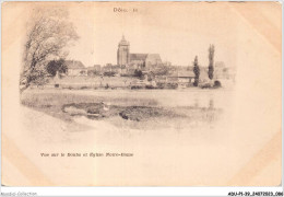 ADUP1-39-0044 - DOLE - Vue Sur Le Doubs Et L'église Notre Dame  - Dole