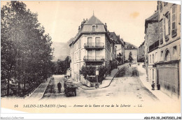 ADUP11-39-1043 - SALINS-LES-BAINS - Avenue De La Gare Et Rue De La Liberté  - Dole