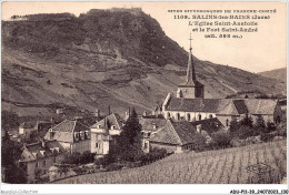 ADUP11-39-0985 - SALINS-LES-BAINS - L'église Saint-anatoile Et Le Fort Saint-andré  - Dole