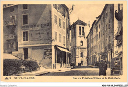 ADUP10-39-0893 - SAINT-CLAUDE - Rue Du Président-wilson Et La Cathédrale  - Saint Claude