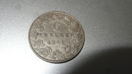 WURTEMBERG, 6 Kreuze 1846  .............. BJ-11 - Piccole Monete & Altre Suddivisioni