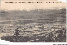 ADUP5-39-0413 - MOREZ - La Chaine Des Alpes Et Le Mont Blanc - Vue Prise De La Faucille  - Morez
