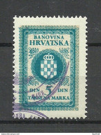 CROATIA Hrvatska Revenue Tax Taxe 5 Din. O - Kroatien