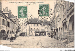 ADUP4-39-0283 - LONS-LE-SAUNIER-LES-BAINS - Rue Du Commerce Et Maison Natale De Rouget De L'isle  - Lons Le Saunier
