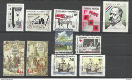 CROATIA Kroatien Hrvatska Small Lot Of 11 Stamps *, Mainly From 1992-1994 - Croatie