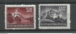 CROATIA Kroatien Hrvatska 1943/1944 Michel 98 - 99 * - Croazia