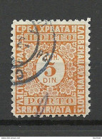 SERBIEN SERBIA Croatia Portomarke Postage Due 5 Din. O - Serbien
