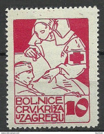 CROATIA Kroatien Vignette Red Cross Roter Kreuz * - Rotes Kreuz