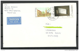 CROATIA HORVATIA Hrvatska 1997 Air Mail Cover To Estonia Estland - Croazia