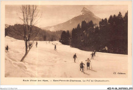 AEZP1-38-0037 - Route D'hiver Des Alpes - SAINT-PIERRE DE CHARTREUSE - Le Pic De Charmechaude - Chartreuse