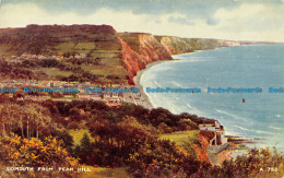 R096870 Sidmouth From Peak Hill. Valentine. Art Colour. No A.752 - World