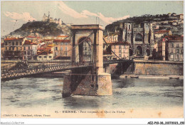 AEZP10-38-0910 - VIENNE - Pont Suspendu Et Quai Du Rhône  - Vienne