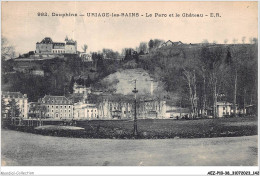 AEZP10-38-0906 - URIAGE-LES-BAINS - Le Parc Et Le Château  - Uriage