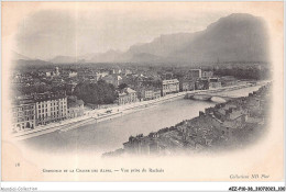 AEZP10-38-0885 - GRENOBLE - Grenoble Et La Chaine Des Alpes - Vue Prise Du Rachais  - Grenoble
