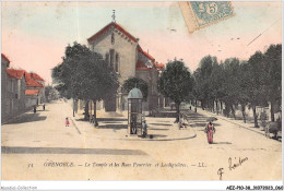 AEZP10-38-0865 - GRENOBLE - Le Temple Et Les Rues Fourrier Et Lesdiguières  - Grenoble
