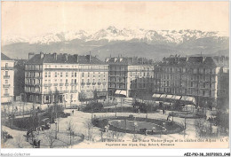 AEZP10-38-0859 - GRENOBLE - La Place Victor Hugo Et La Chaîne Des Alpes  - Grenoble