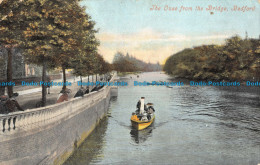 R096879 The Ouse From The Bridge. Bedford. Valentine. 1905 - World