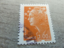 Marianne De Beaujard - 1.00 € - Yt 4235 - Orange - Oblitéré - Année 2008 - - 2008-2013 Marianne (Beaujard)