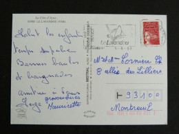 LE LAVANDOU - VAR - FLAMME SUR MARIANNE LUQUET - MULTIVUES - Mechanical Postmarks (Advertisement)
