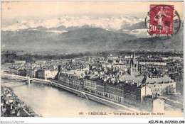 AEZP9-38-0789 - GRENOBLE - Vue Générale Et La Chaine Des Alpes  - Grenoble