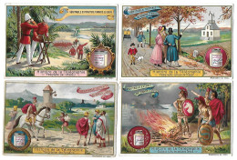 S 537, Liebig 6 Cards, Histoire De La Télégraphie (one Card Has Spots) (ref B11) - Liebig