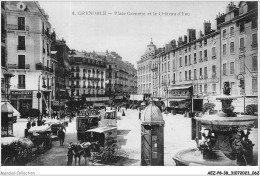 AEZP8-38-0684 - GRENOBLE - Place Grenette Et Le Château D'eau  - Grenoble